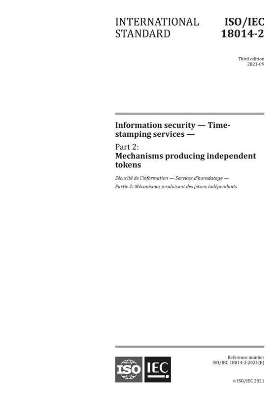 Cover ISO/IEC 18014-2:2021